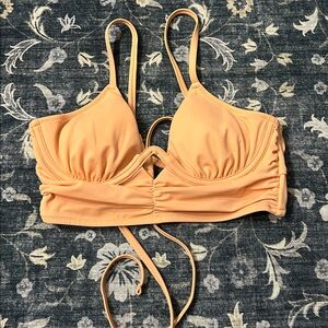 Peach wired  Bikini Top
